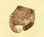 Воинский - перстень из латуни - древнерусское украшение - компания Кудесы